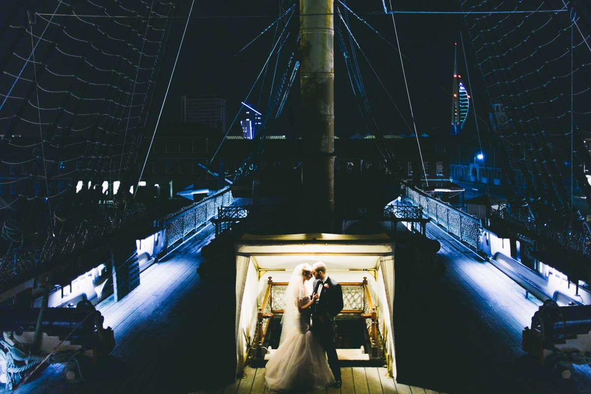 wedding photography hms nelson