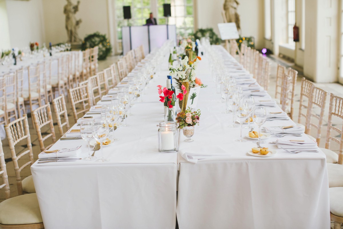 nash conservatory wedding tables