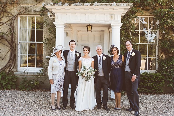 traditional group photo at surrey wedding