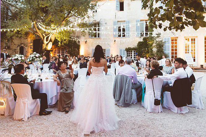 evening wedding chateau de robernier