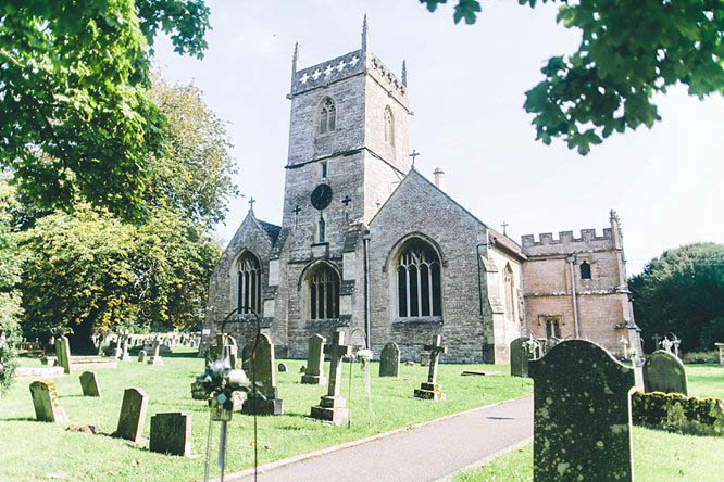 all saints crudwell from the outside