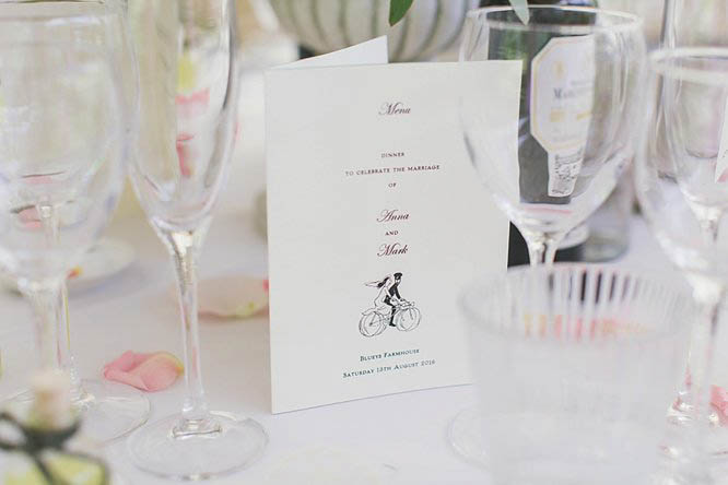 beautiful wedding menu ideas