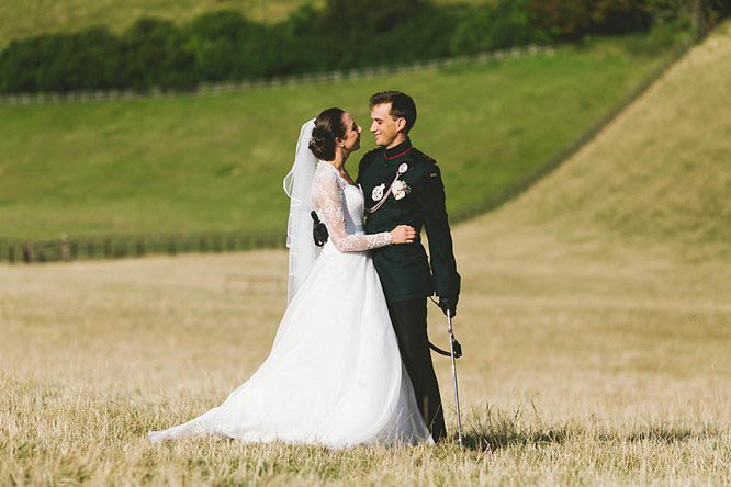 military wedding photography