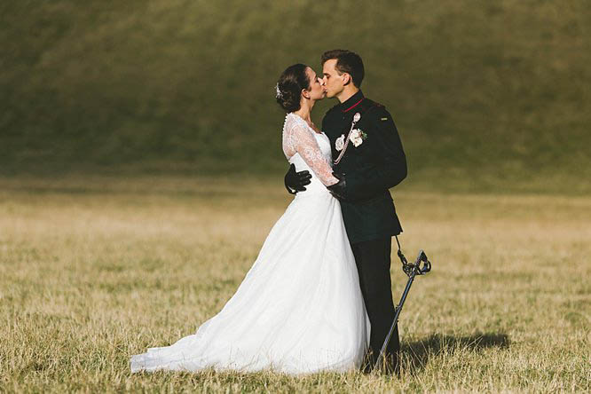 beautiful military wedding photography