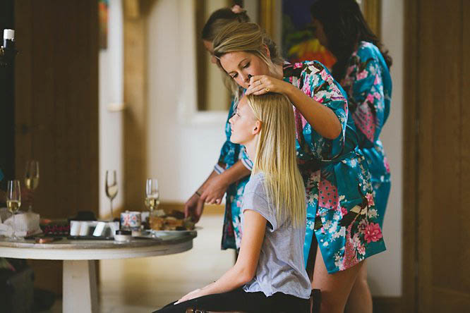 bridesmaids hair