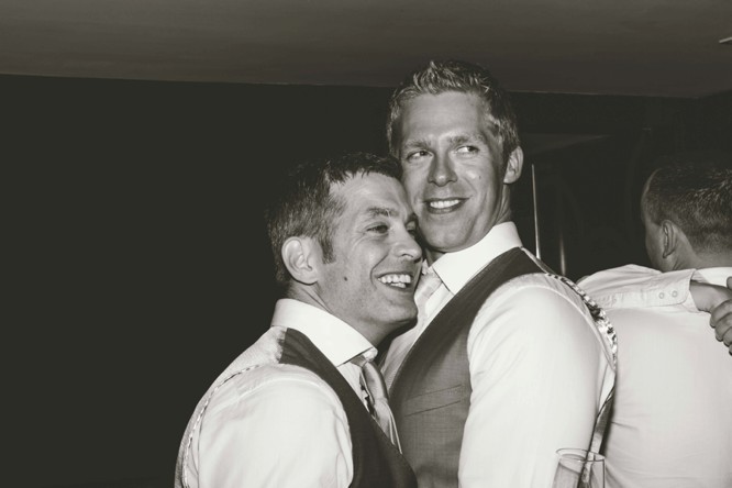 creative gay wedding photos