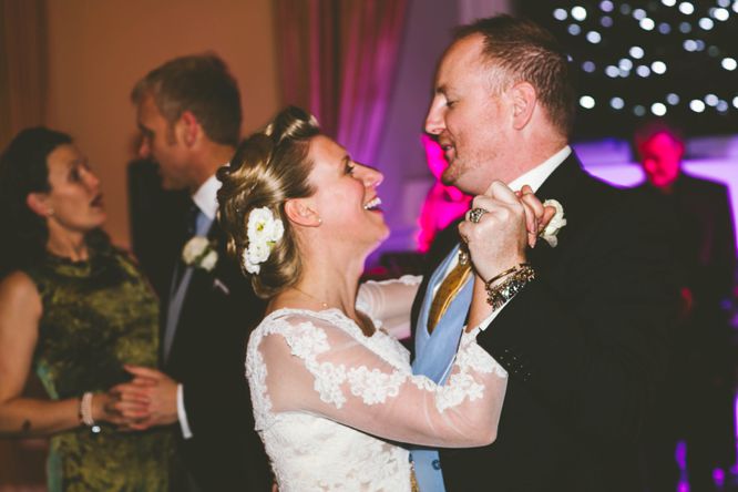 dancing farnham castle wedding photo