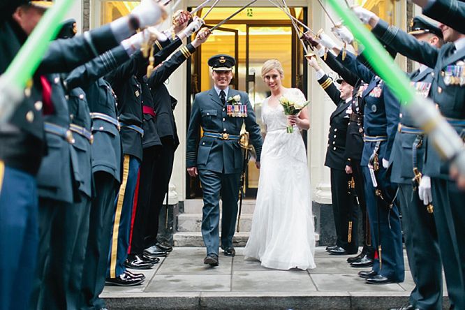 military wedding photo london