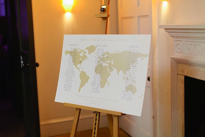 map world wedding table plan