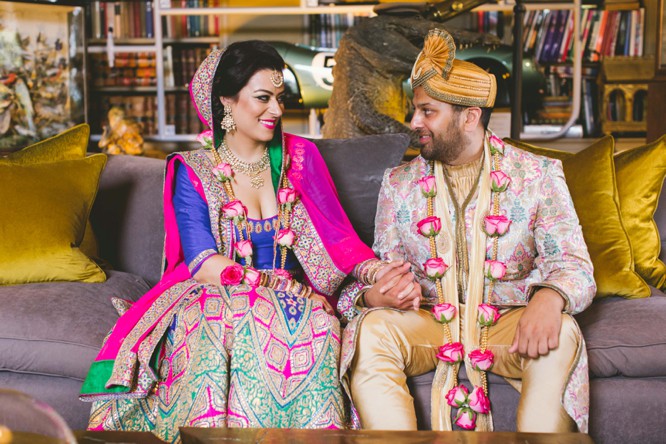 indian bride and groom posing ideas