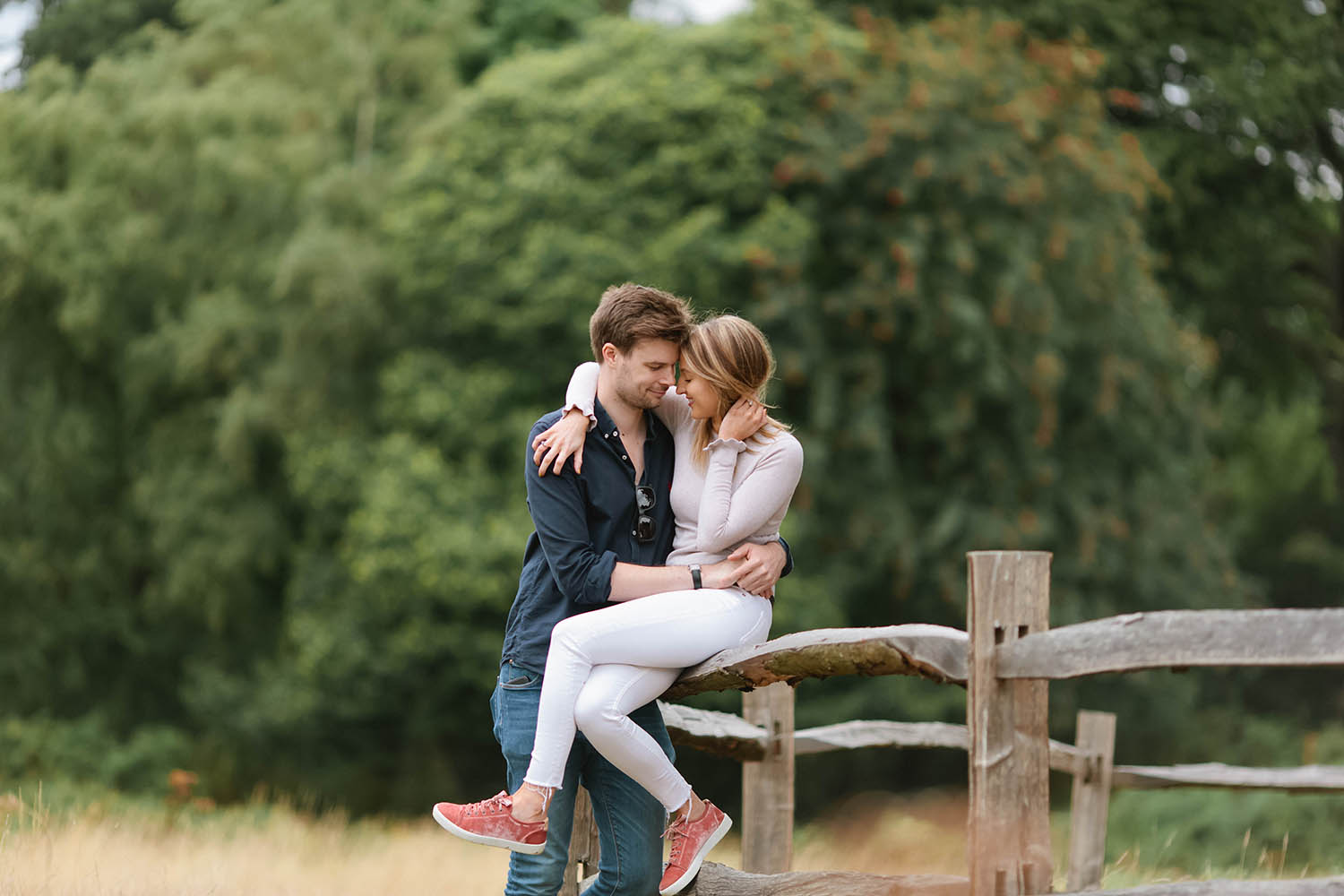 richmond park engagement photos