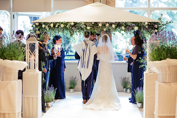 wedding vows under the chuppah